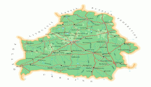 Kaart (cartografie)-Wit-Rusland-detailed_physical_and_road_map_of_belarus_with_all_cities_and_airports_for_free.jpg