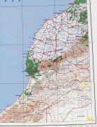 Kaart (kartograafia)-Maroko-casablanca_1969.jpg