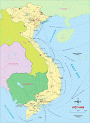 Kaart (kartograafia)-Vietnam-Vietnam-Map.jpg