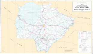 Bản đồ-Mato Grosso do Sul-Mato_Grosso_Sul_State_Road_Map_Brazil.jpg