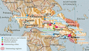Географическая карта-Центральная Греция-map-attica-central-greece.jpg
