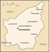 Karte (Kartografie)-Stadt San Marino-San_Marino_map.gif
