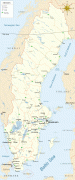 Ģeogrāfiskā karte-Zviedrija-Map_of_Sweden_Cities_(polar_stereographic).png