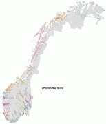 Ģeogrāfiskā karte-Norvēģija-ZIPScribbleMap-Norway-color-borders.png