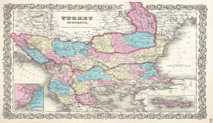 Kaart (cartografie)-Macedonië (land)-1855_Colton_Map_of_Turkey_in_Europe,_Macedonia,_and_the_Balkans_-_Geographicus_-_TurkeyEurope-colton-1855.jpg
