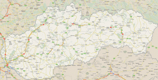 Kaart (kartograafia)-Slovakkia-slovakia.jpg