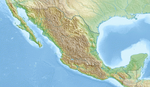 Kort (geografi)-Mexico-Mexico_relief_location_map.jpg