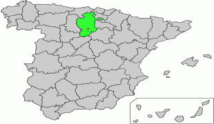 Kaart (cartografie)-Spanje-Map-st-domingo-silos-spain.png