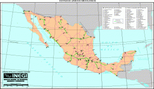 Kaart (cartografie)-Mexico (land)-mainhigh.gif