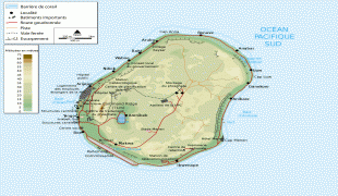 Kaart (cartografie)-Nauru-large_detailed_physical_map_of_nauru_with_buildings_roads_and_airport_for_free.jpg