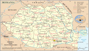 Kaart (kartograafia)-Rumeenia-Un-romania.png