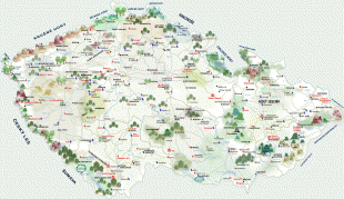 Ģeogrāfiskā karte-Čehija-czechia-karta.jpg