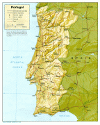 Kort (geografi)-Portugal-portugal_rel82.jpg