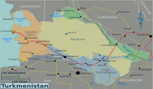 Карта (мапа)-Туркменистан-Turkmenistan-Regions-Map.png