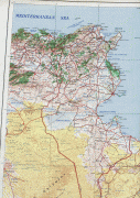 Kaart (cartografie)-Tunis-tunis_1969.jpg