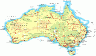Térkép-Ausztrália (ország)-large_physical_map_of_australia_with_roads_and_cities_for_free.jpg