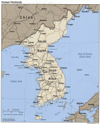 Karte (Kartografie)-Südkorea-korea_map.jpg