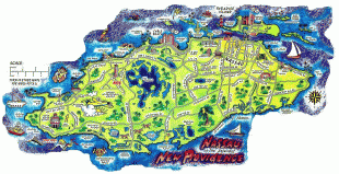 Kaart (kartograafia)-Nassau-Nassau-New-Providence-Island-Map.jpg