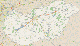 Kaart (cartografie)-Hongarije-hungary.jpg