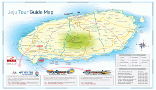 Туристическая карта чеджу - 98 фото
