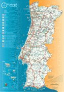 Kort (geografi)-Portugal-Tourist-map-of-Portugal.jpg