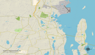 Kaart (kartograafia)-Kingstown-political-map-of-north-kingstown-ri.jpg