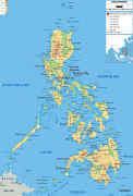 Карта (мапа)-Филипини-Philippines-physical-map.gif