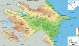 Bản đồ-Ai-déc-bai-gian-physical-map-of-Azerbaijan.gif