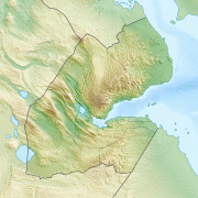 Kaart (kartograafia)-Djibouti-Djibouti_relief_location_map.jpg