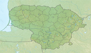 Bản đồ-Cộng hòa Xã hội chủ nghĩa Xô viết Litva-400px-Relief_Map_of_Lithuania.jpg