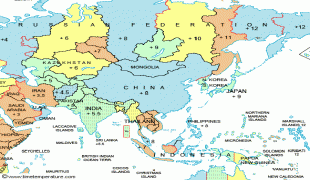 Bản đồ-Châu Á-asia-time-zone-map.gif