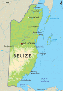 Kaart (kartograafia)-Belize-Belize-map.gif