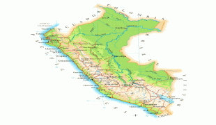 Географическая карта-Перу-detailed_physical_map_of_peru_with_roads_and_cities.jpg