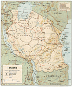 Kaart (cartografie)-Tanzania-tanzania.gif