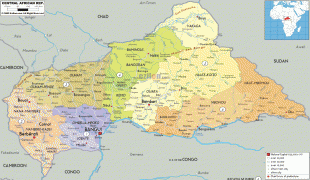 Kartta-Keski-Afrikan tasavalta-political-map-of-Centeral-A.gif