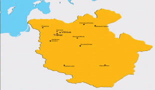 Karte (Kartografie)-Litauen-Lithuania_map_1345-1377.jpg