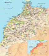 Kaart (kartograafia)-Maroko-large_detailed_road_map_of_morocco_with_airports.jpg