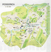 Karte (Kartografie)-Podgorica-podgorica-map.jpg