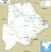 Zemljovid-Bocvana-Botswana-road-map.gif