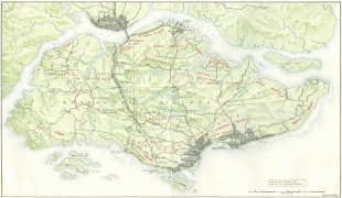 Kaart (cartografie)-Singapore-Singapore_map_1942.jpg
