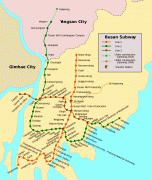 Kaart (cartografie)-Busan-mapa-metro-busan.png
