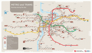 Kaart (cartografie)-Praag-prague-tram-map.png