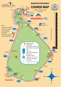 Kaart (cartografie)-Podgorica-podgorica_marathon_map.gif
