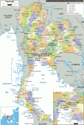 Kaart (cartografie)-Thailand-political-map-of-Thailand.gif