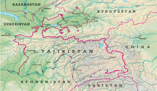 Kaart (kartograafia)-Tadžikistan-large_detailed_relief_map_of_tajikistan.jpg