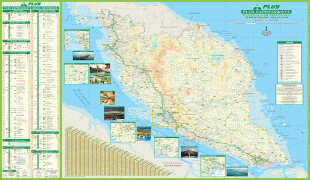 Географічна карта-Малайзія-malaysia%2Broad%2Bmap.jpg