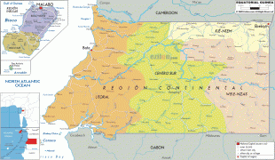 Karte (Kartografie)-Äquatorialguinea-political-map-of-Equatorial.gif