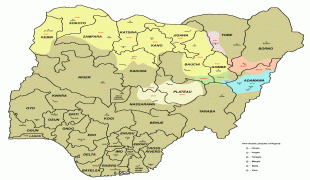 Kaart (kartograafia)-Nigeeria-1260px-Afro_asiatic_peoples_nigeria.png