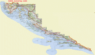 Карта (мапа)-Хрватска-detailed_road_map_of_the_croatian_coast.jpg