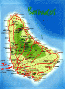 Географічна карта-Барбадос-detailed_topographical_map_of_barbados.jpg